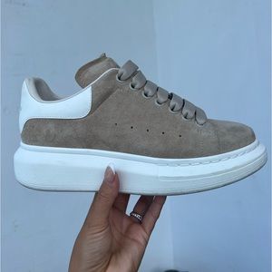 Alexander McQueen oversized suede shoes